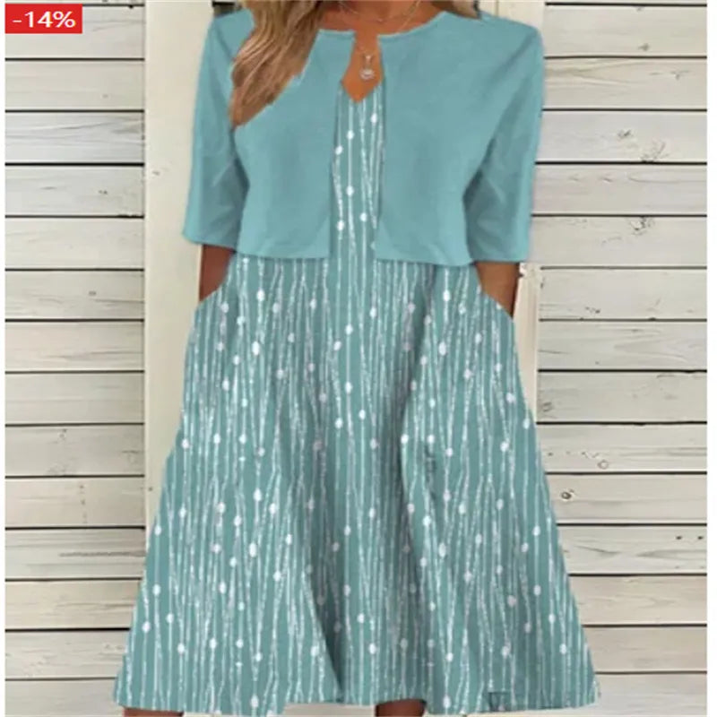 MADISON – ELEGANTE BLOSSOM MIDI JURK SET