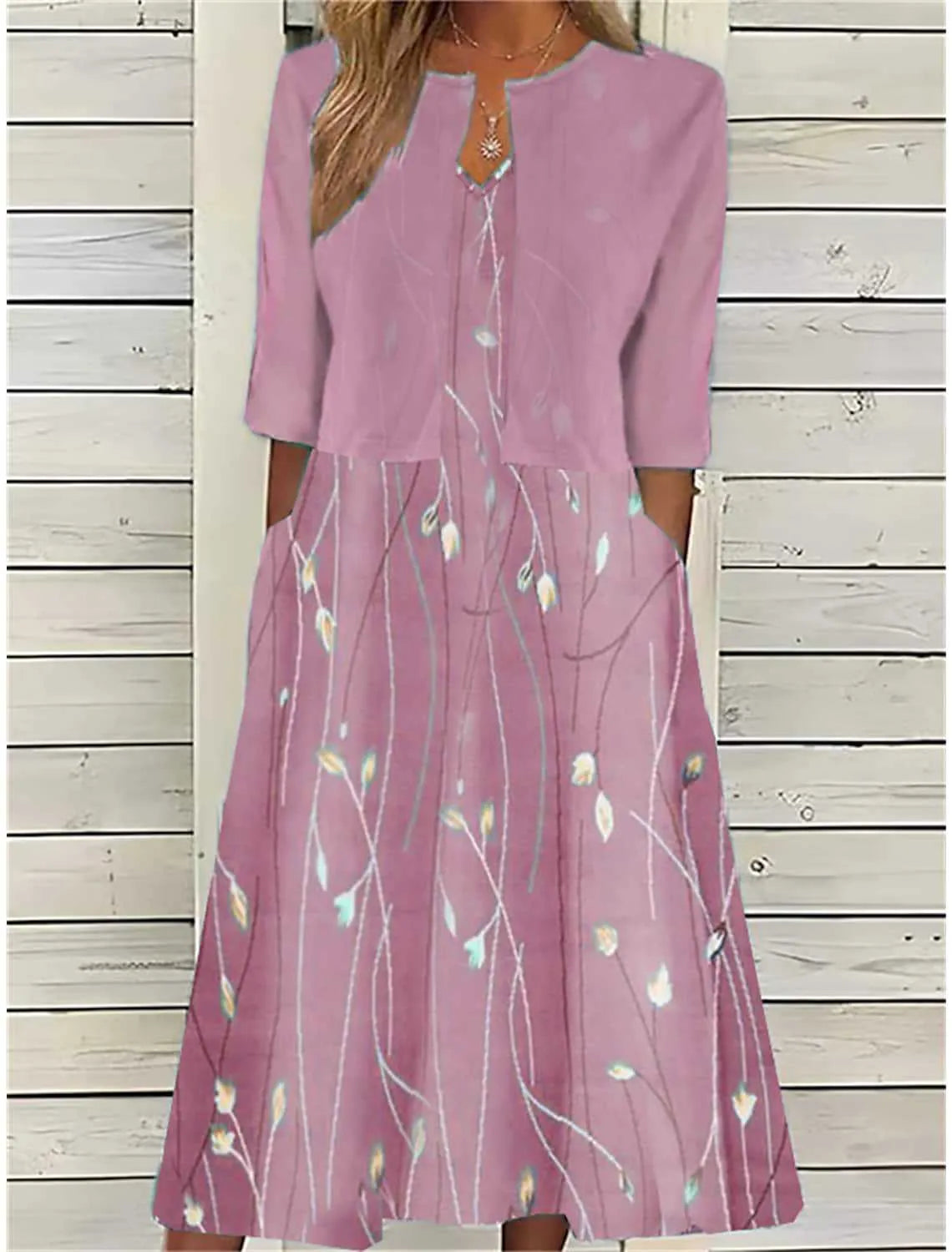 MADISON – ELEGANTE BLOSSOM MIDI JURK SET