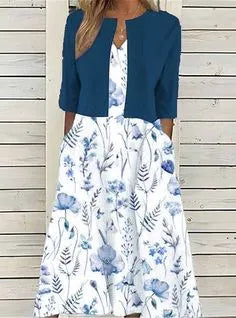 MADISON – ELEGANTE BLOSSOM MIDI JURK SET