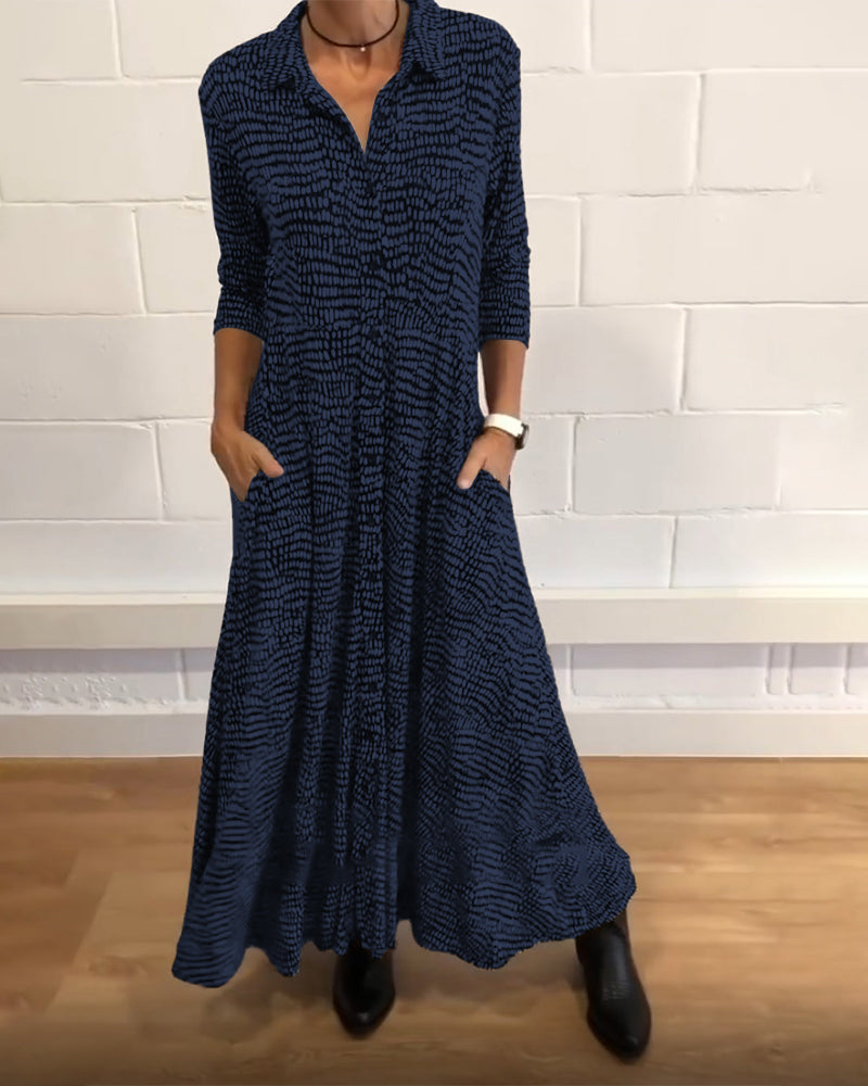 CLARA – ELEGANTE SHIRT MAXI JURK