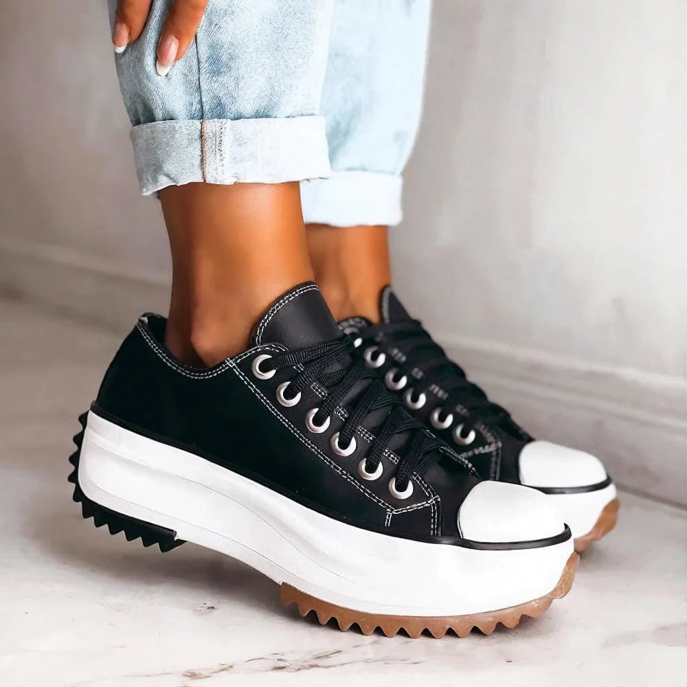 BROOKE – PLATFORM CANVAS SNEAKERS