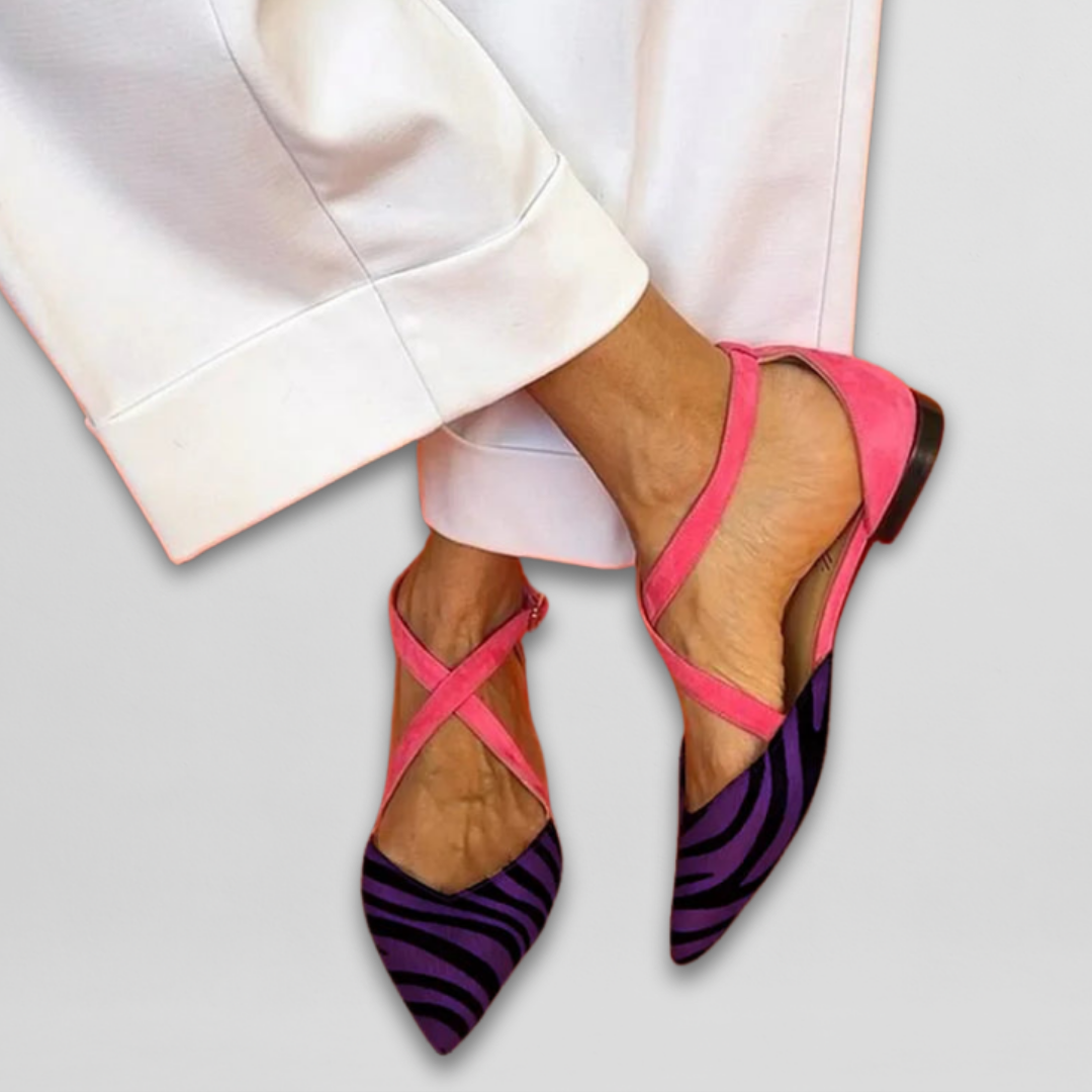 ZARA – WILD CHIC GESTRIKTE FLATS