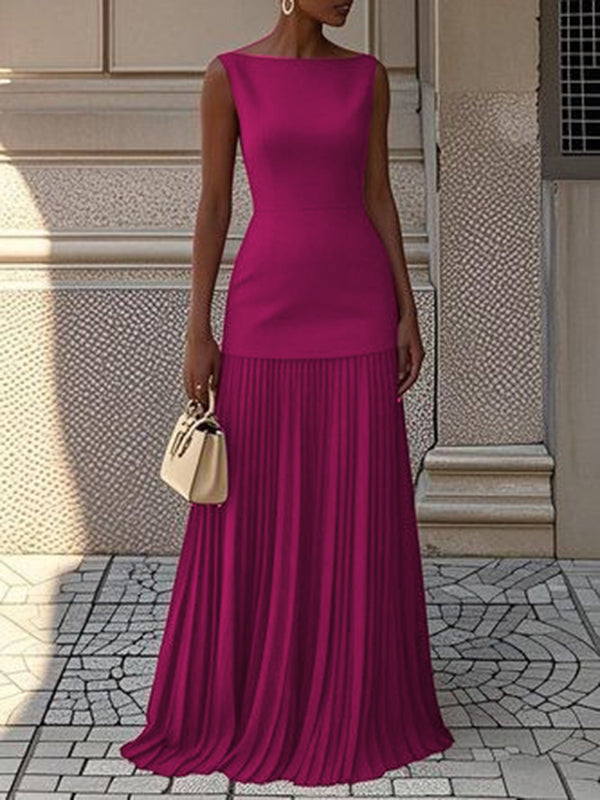 JULIET – TIJDLOZE ELEGANTIE MOUWLOZE MAXI-JURK
