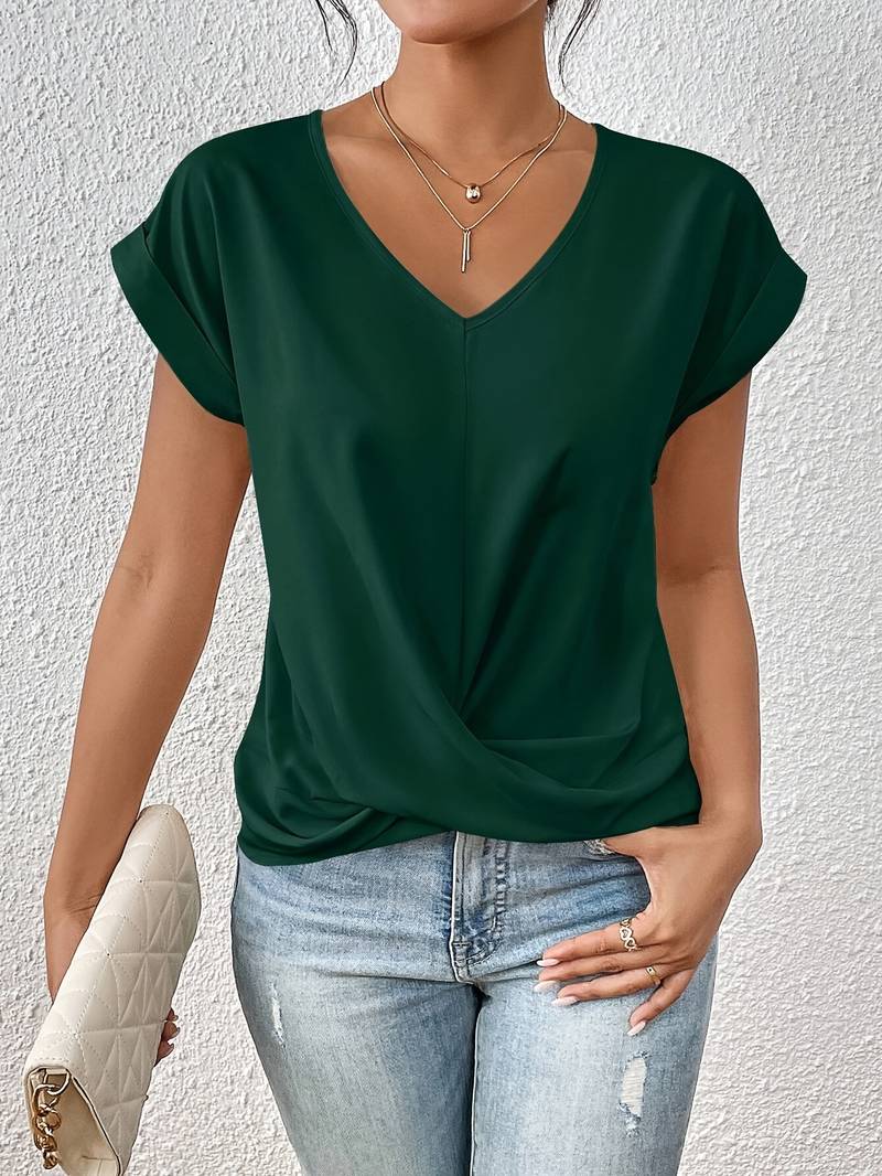 Fiona™ | Elegante top met korte mouwen