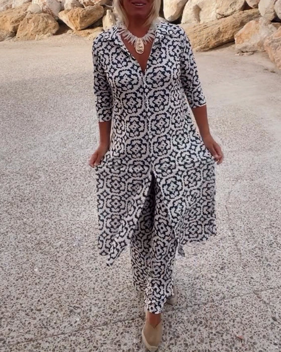NAOMI – MONOCHROME CHIC TWEEDELIGE SET