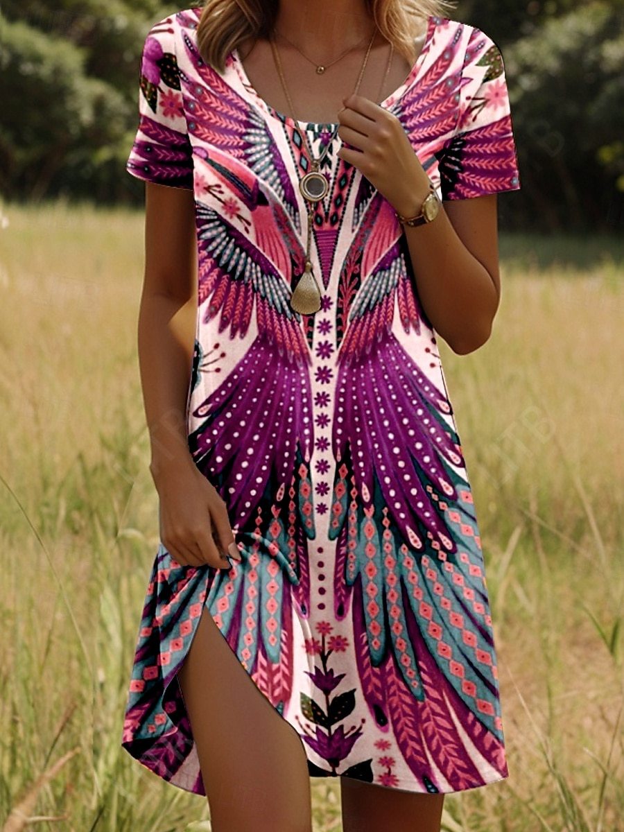 JULIA – LEVENDIGE BOHO CHIC JURK