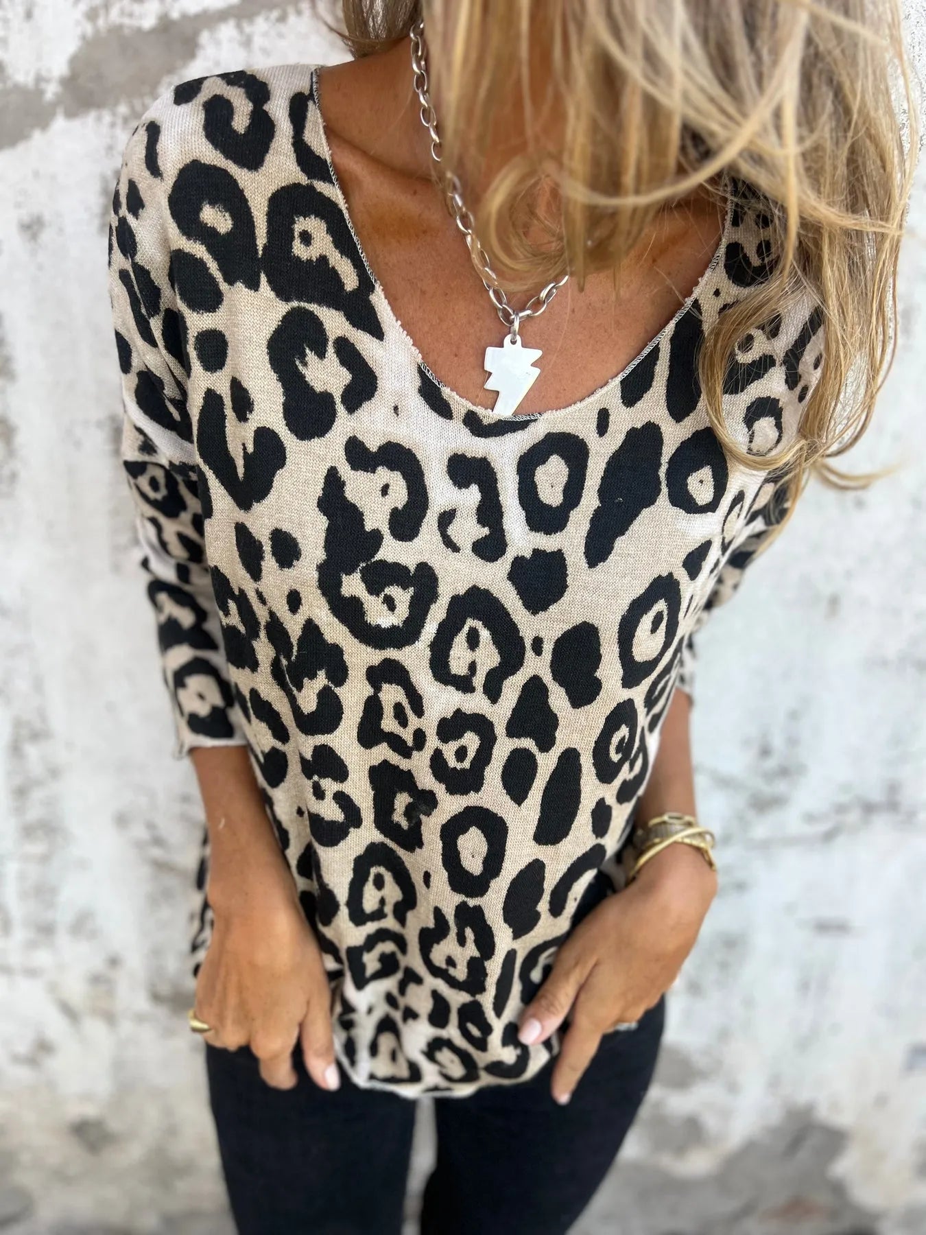 Silje™ | TRUI MET DIERENPRINT