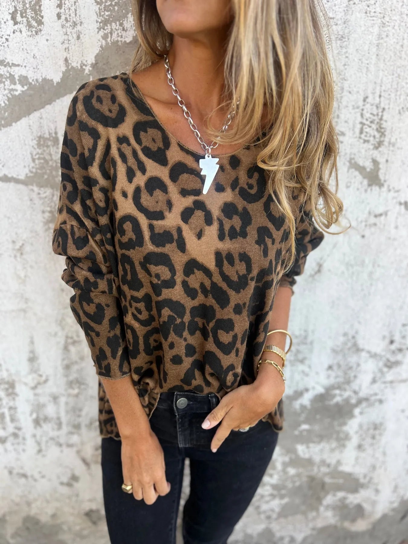 Silje™ | TRUI MET DIERENPRINT