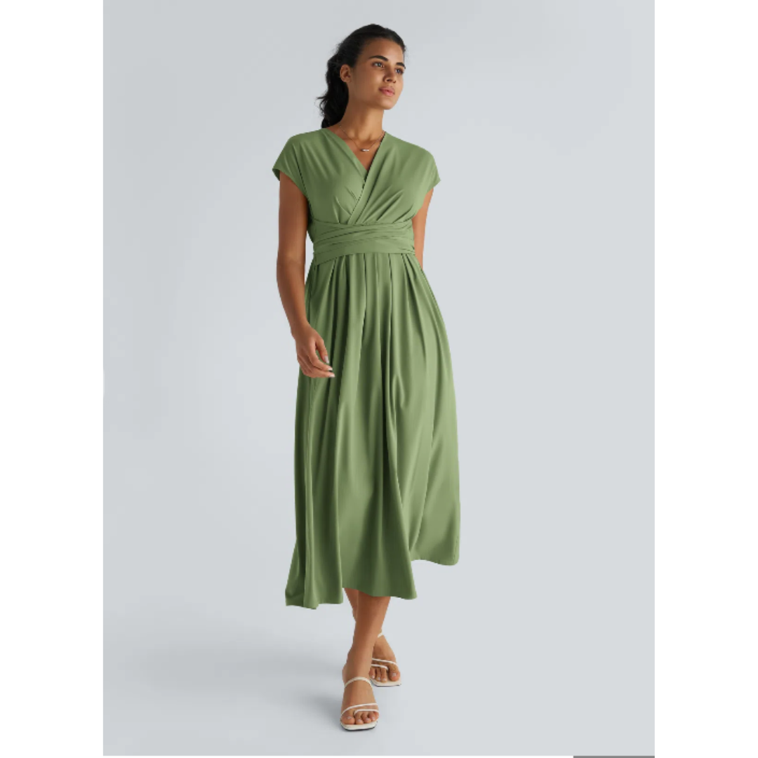 Aimee™ | Maxi jurk met geplooide taille