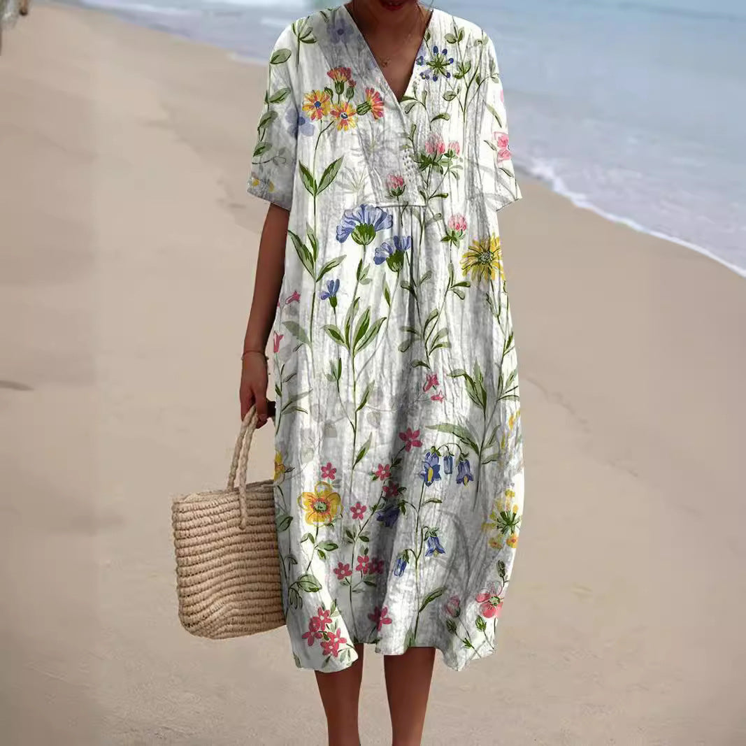 Elif™ | Jurk met Bloemenprint