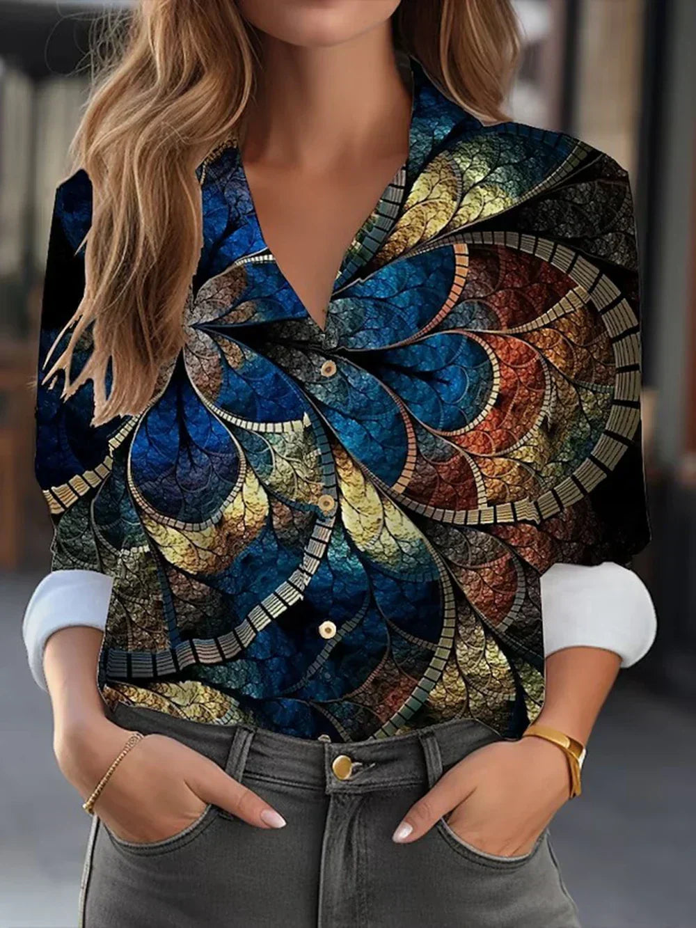 Regine™ | Elegante blouse met bloemenprint