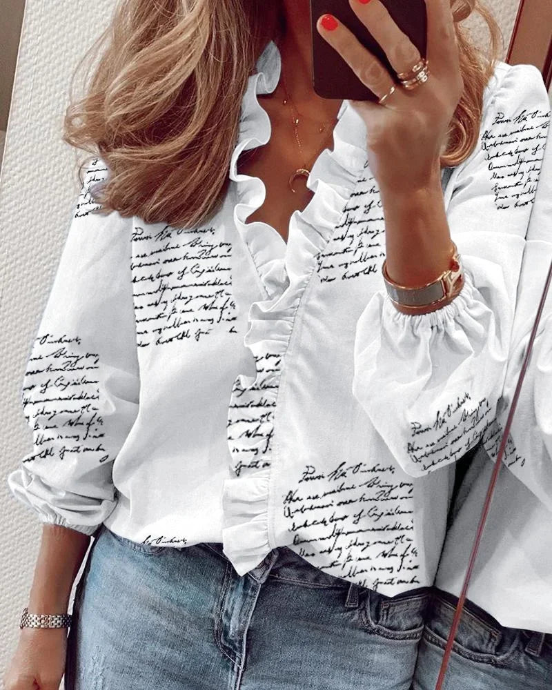 Enola™ | Charmante blouse met speelse ruches