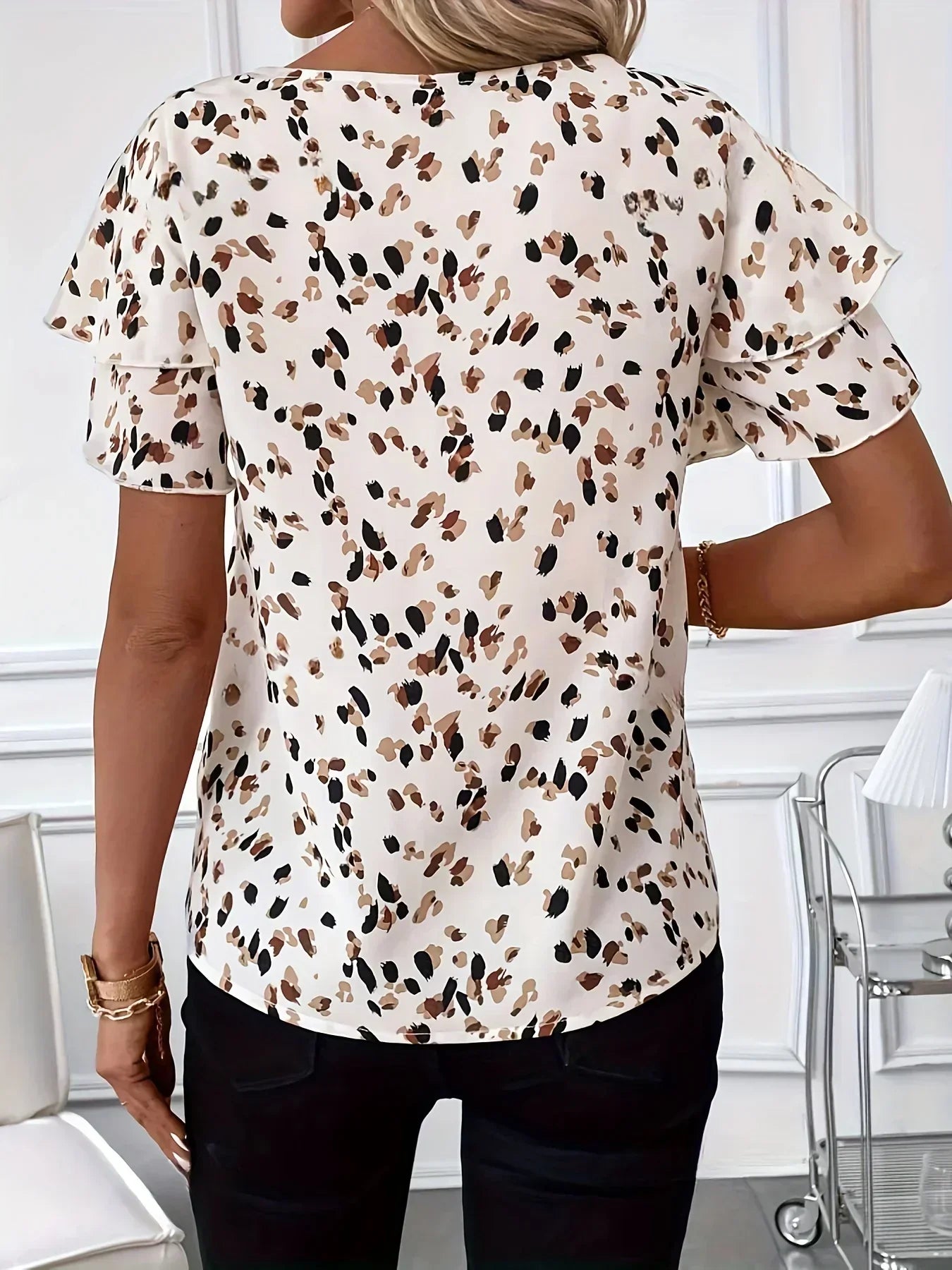 Regina™ | Trendy blouse met speelse ruches