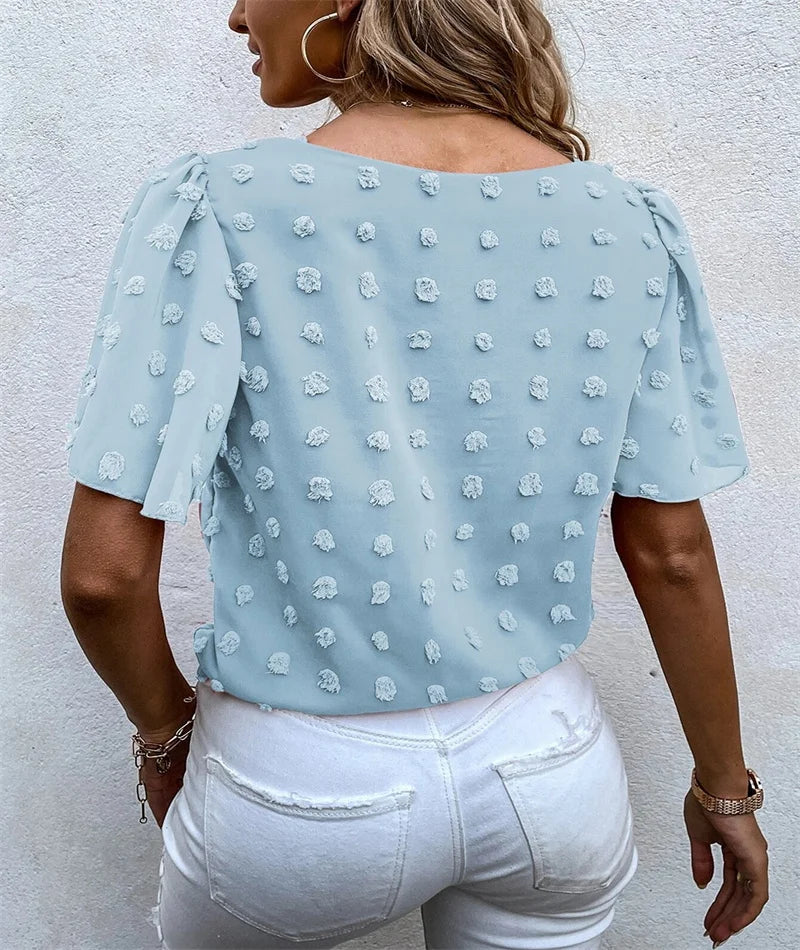 Rita™ | Speelse top met fijne details