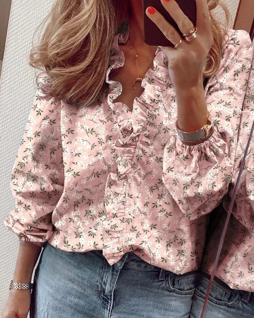 Enola™ | Charmante blouse met speelse ruches