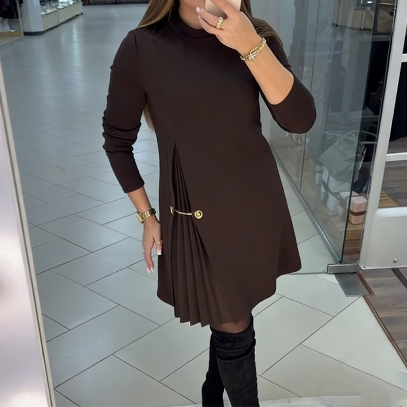 NICOLE – ELEGANTE MINI-JURK MET PLISSEEDETAIL
