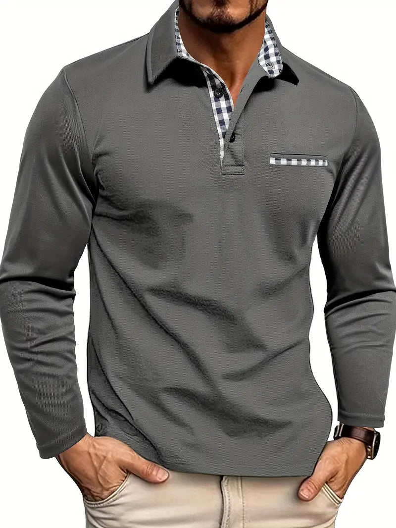 Poloshirt met lange mouwen