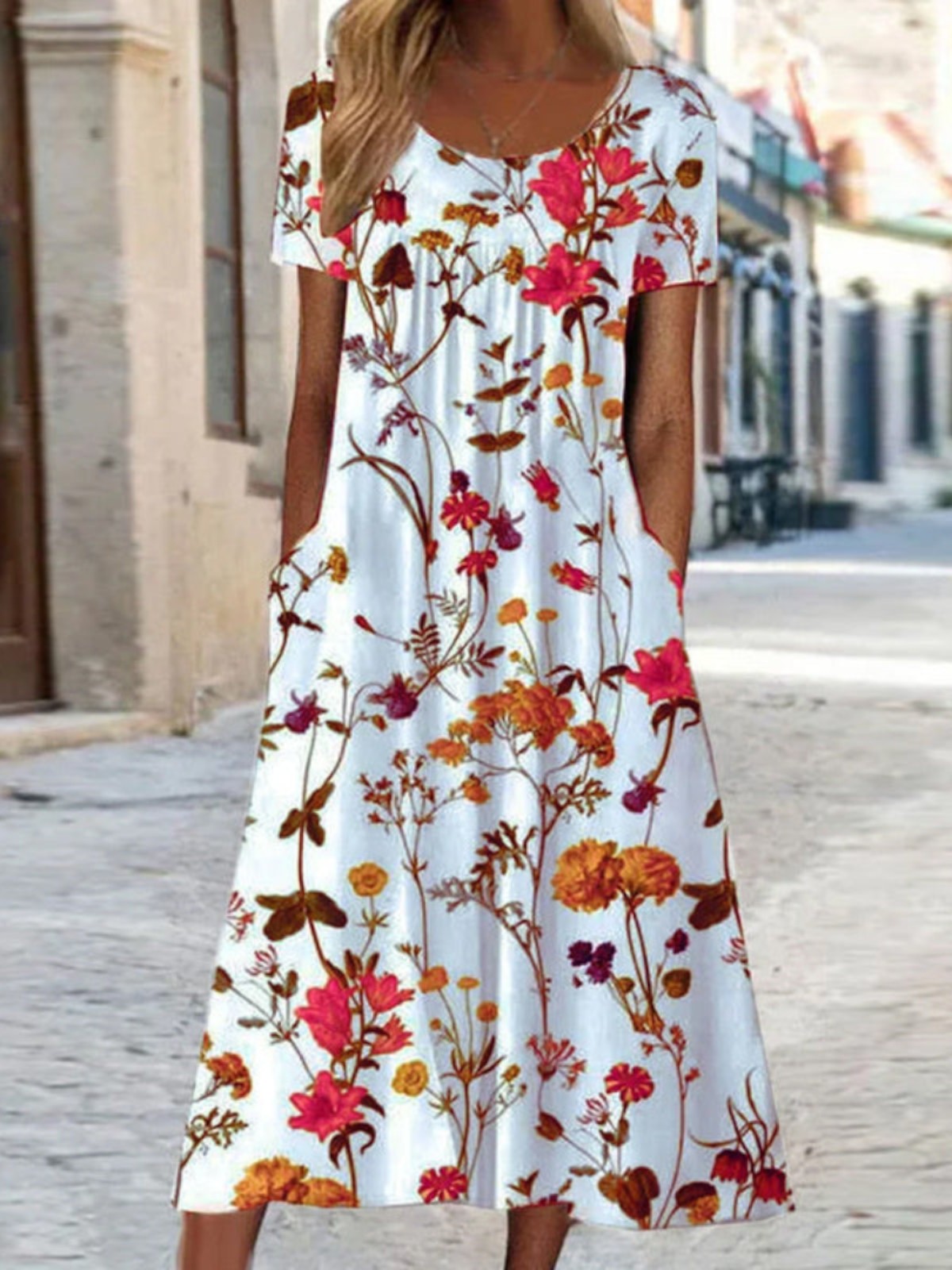 LORENA – FLORALE A-LINE JURK