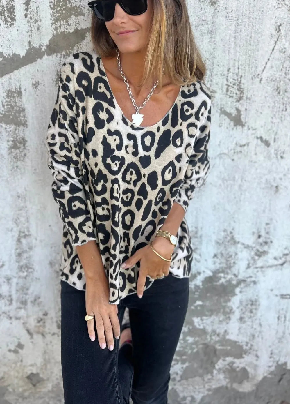 Silje™ | TRUI MET DIERENPRINT