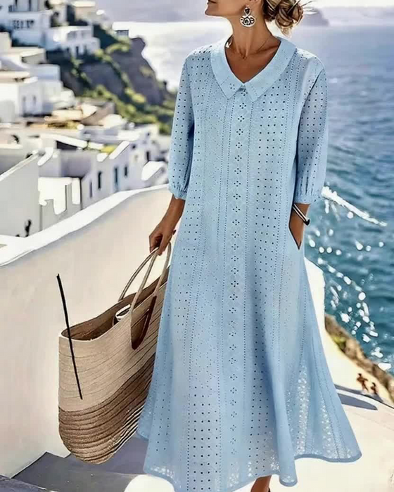 HAZEL – COASTAL GRACE MIDI JURK