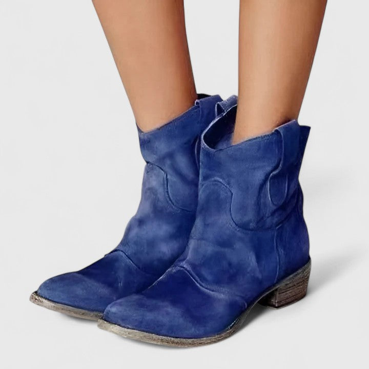FLEUR – DISTRESSED WESTERN ENKELBOOT