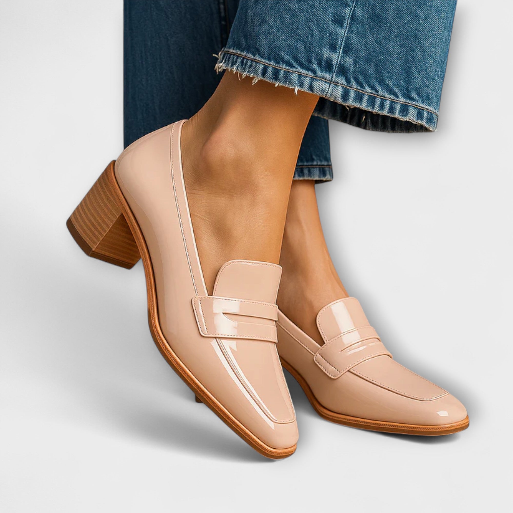 Elaine | Glanzende Mocasines