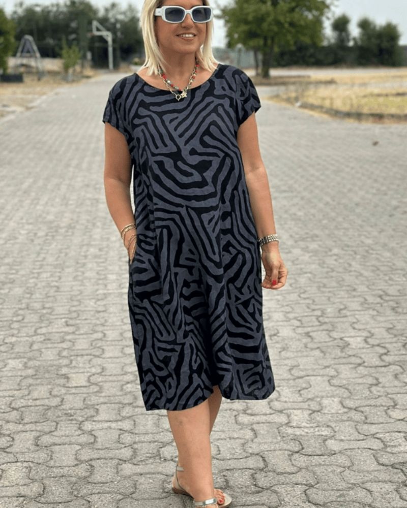 NORA – RELAXTE ZEBRAPRINT ZOMERJURK