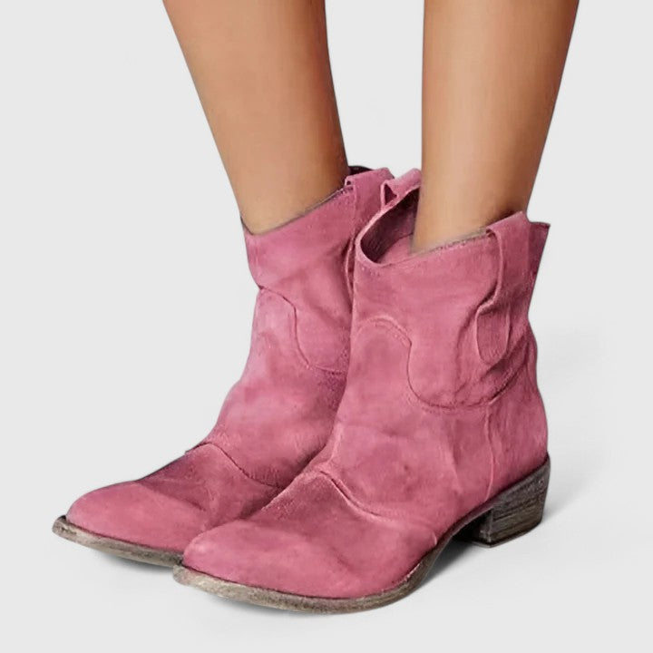 FLEUR – DISTRESSED WESTERN ENKELBOOT