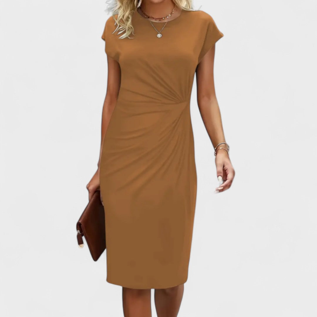 MIRANDA – SLANKE TWIST JURK MET SILHOUET