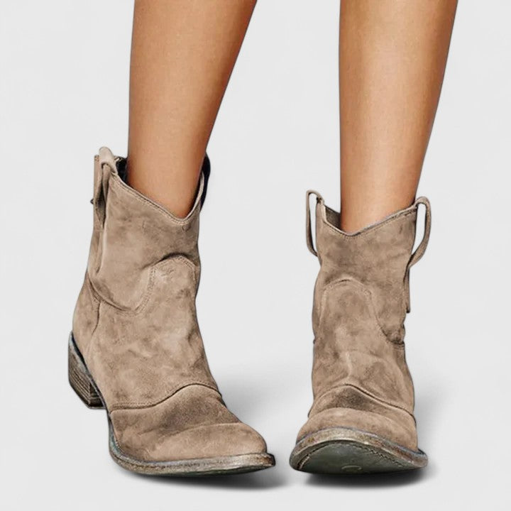 FLEUR – DISTRESSED WESTERN ENKELBOOT