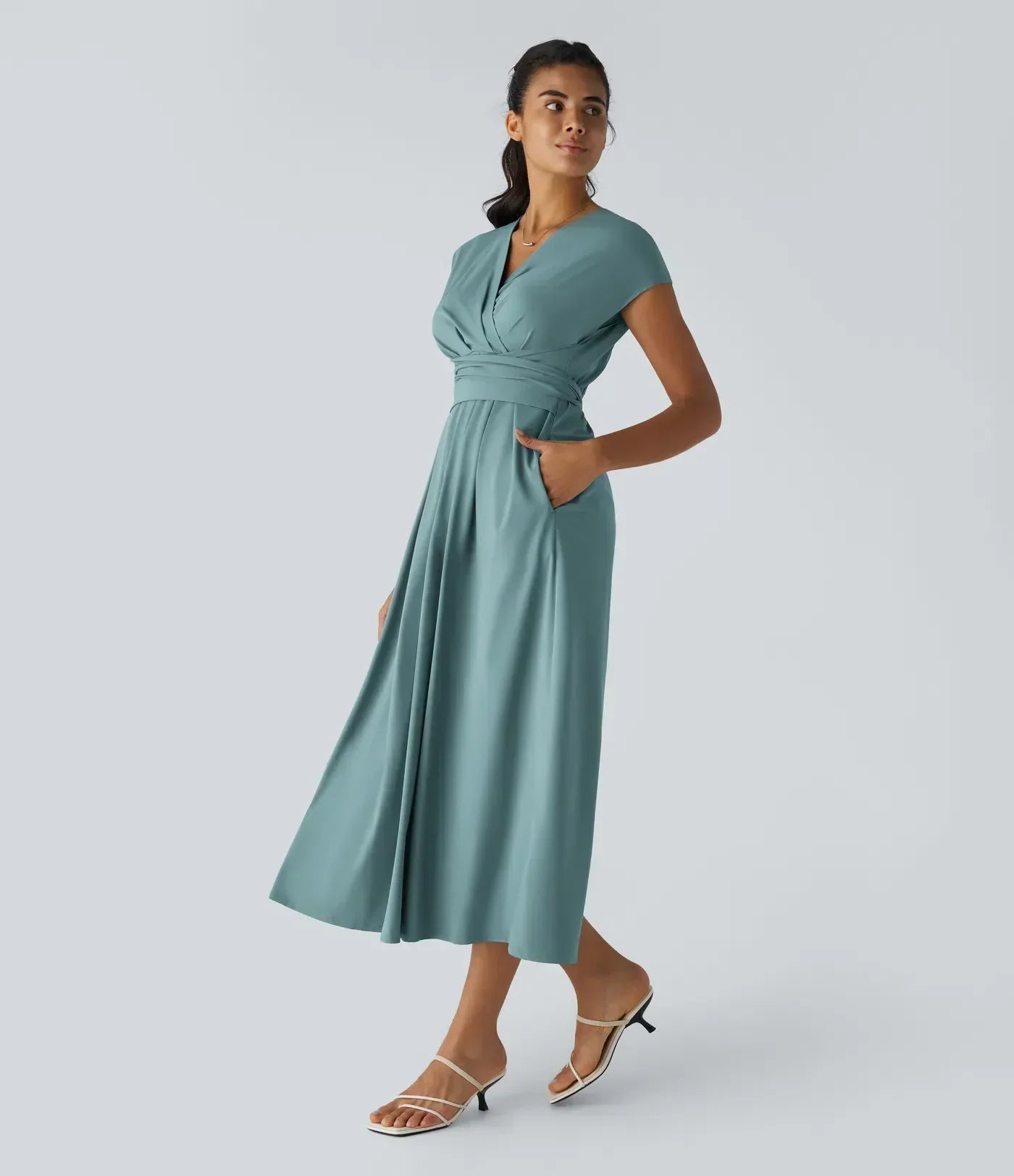 Aimee™ | Maxi jurk met geplooide taille