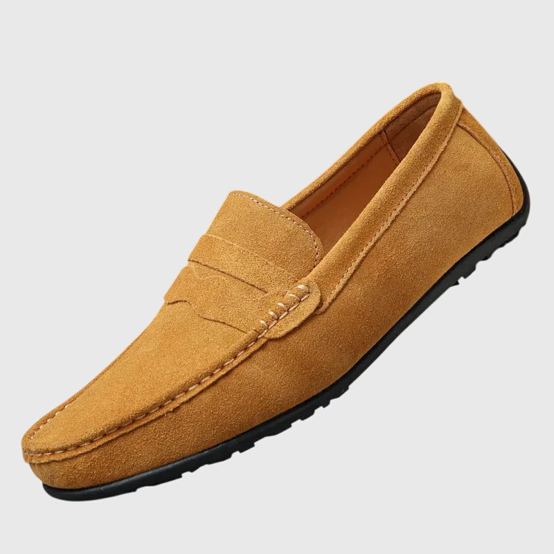 CATHY – SUÈDE PENNY LOAFERS