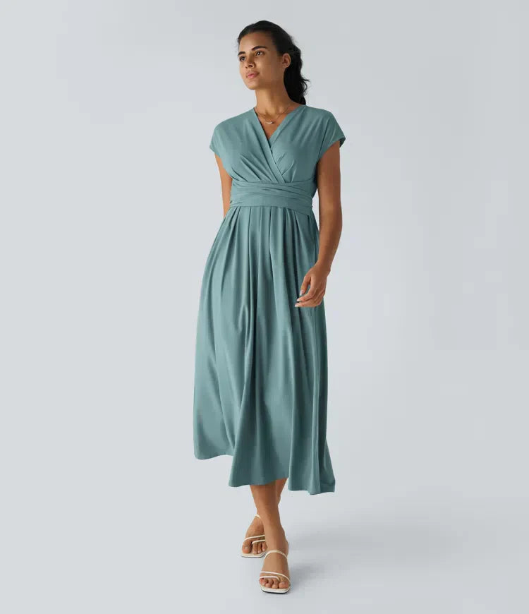 Aimee™ | Maxi jurk met geplooide taille