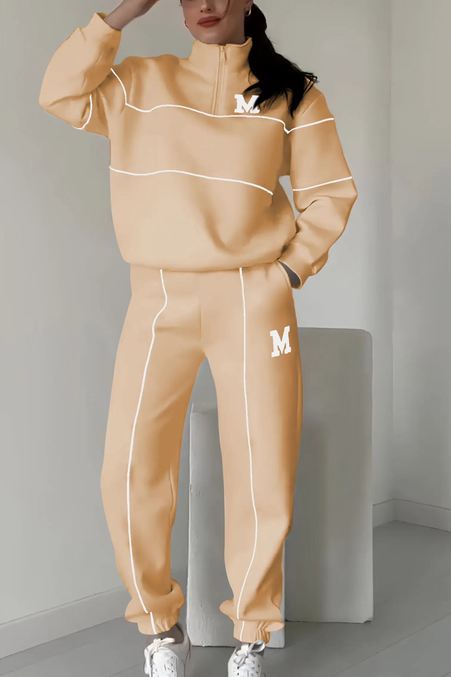 BRIANNA – SPORTIEF ZIP SWEATSUIT SET
