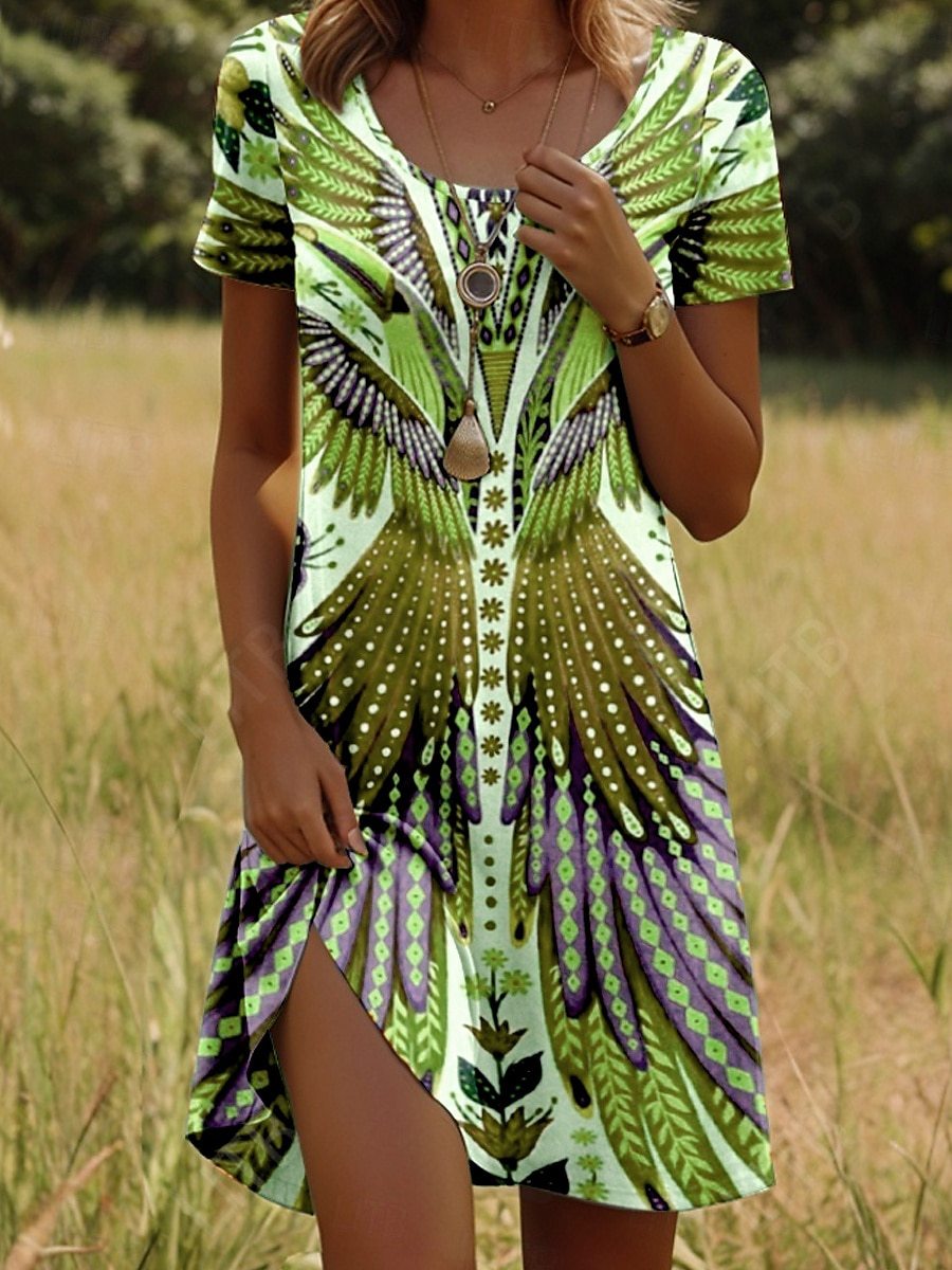 JULIA – LEVENDIGE BOHO CHIC JURK