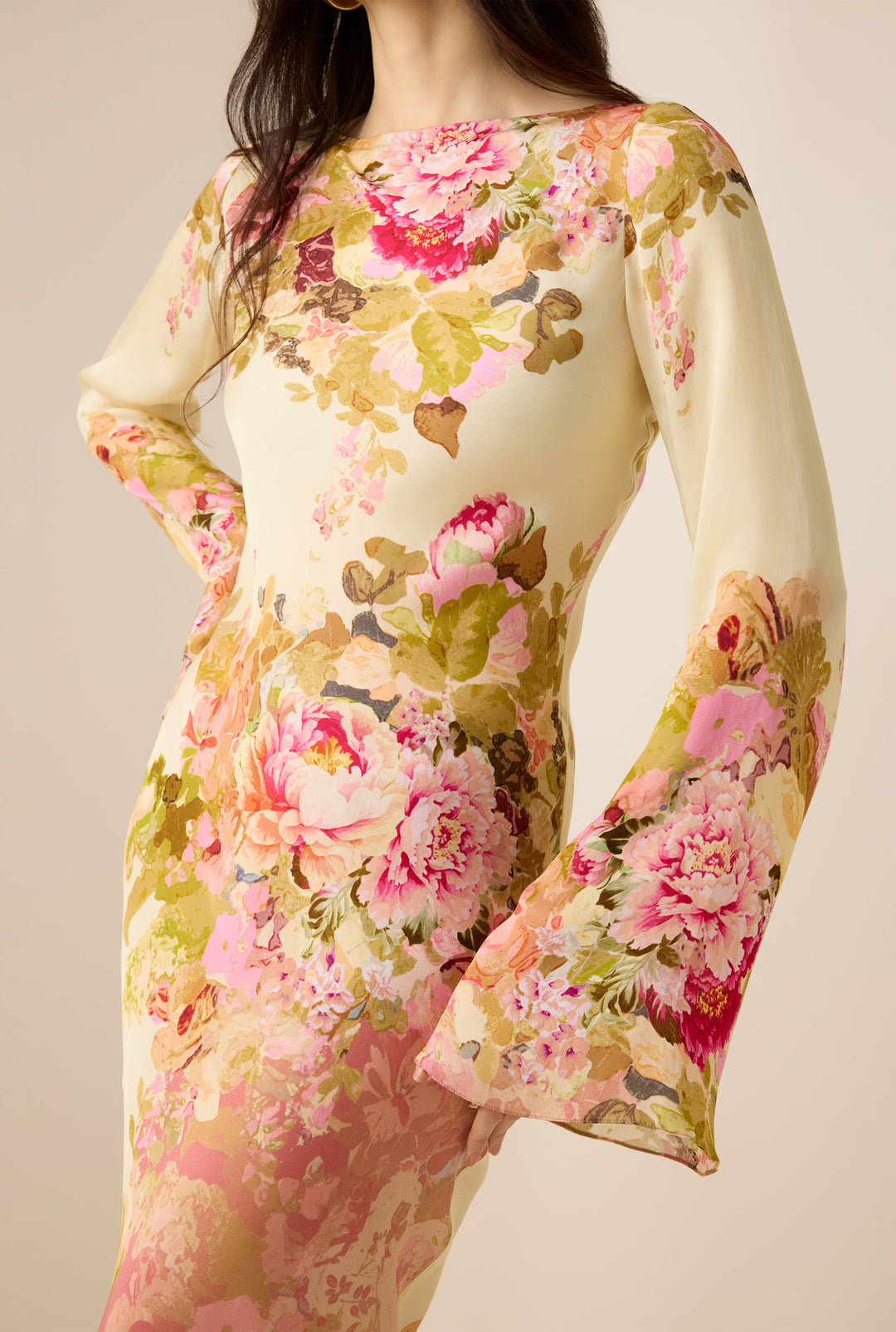 ALINA – ROMANTIC FLORAL GLIDE JURK