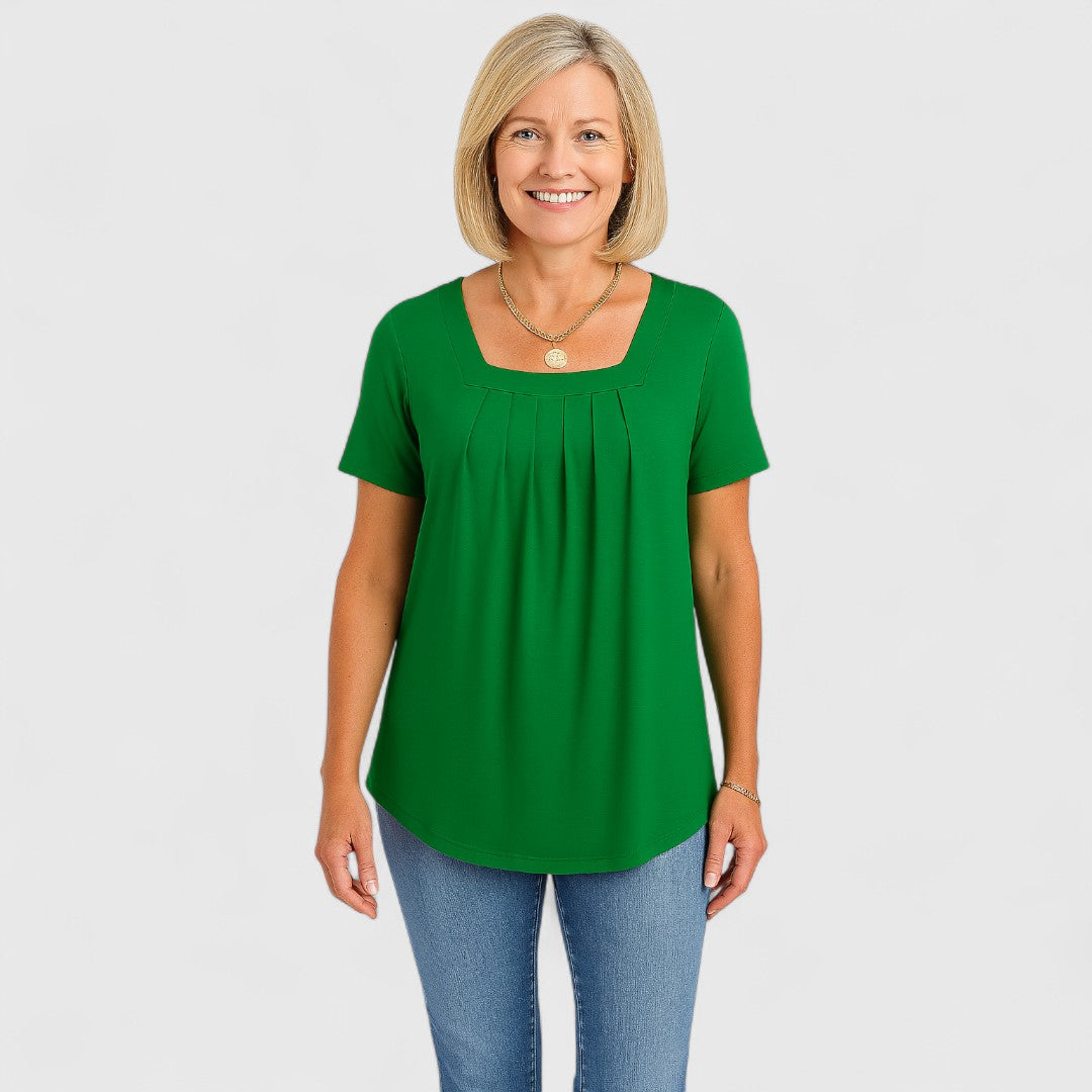 MARIA – MOEITELOZE ELEGANTIE PLOOI BLOUSE