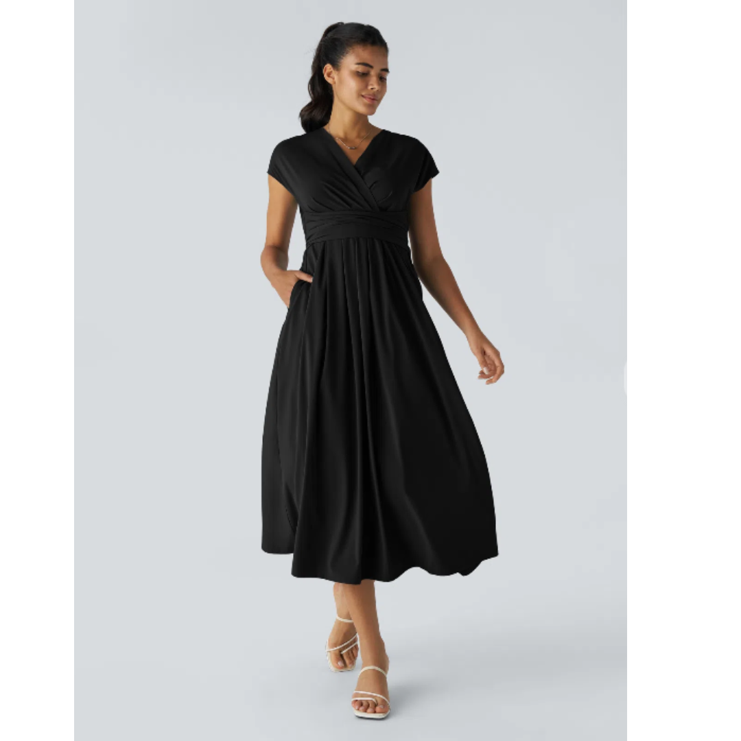 Aimee™ | Maxi jurk met geplooide taille