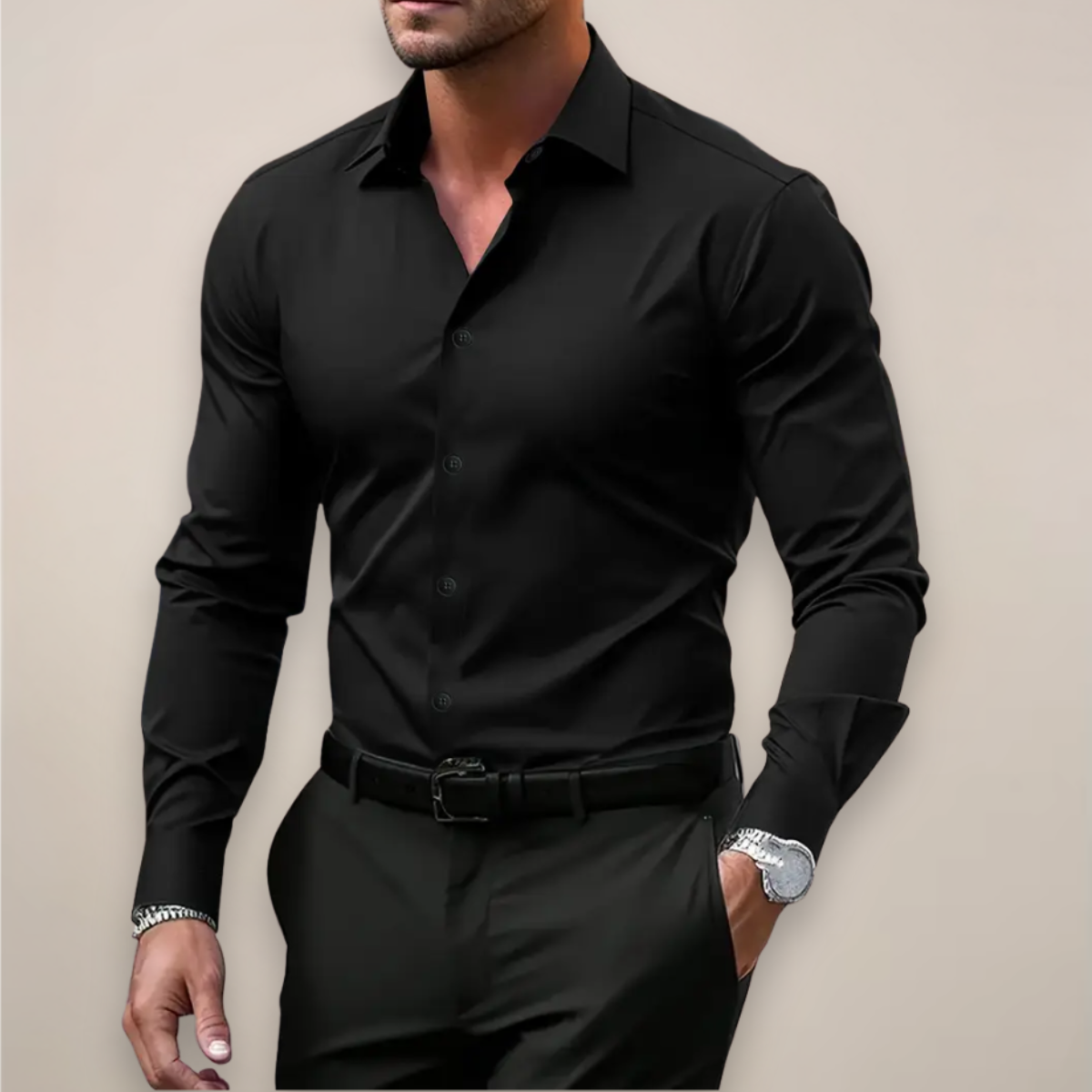 Frederik | Stijlvol Heren Lente Slim Fit Overhemd