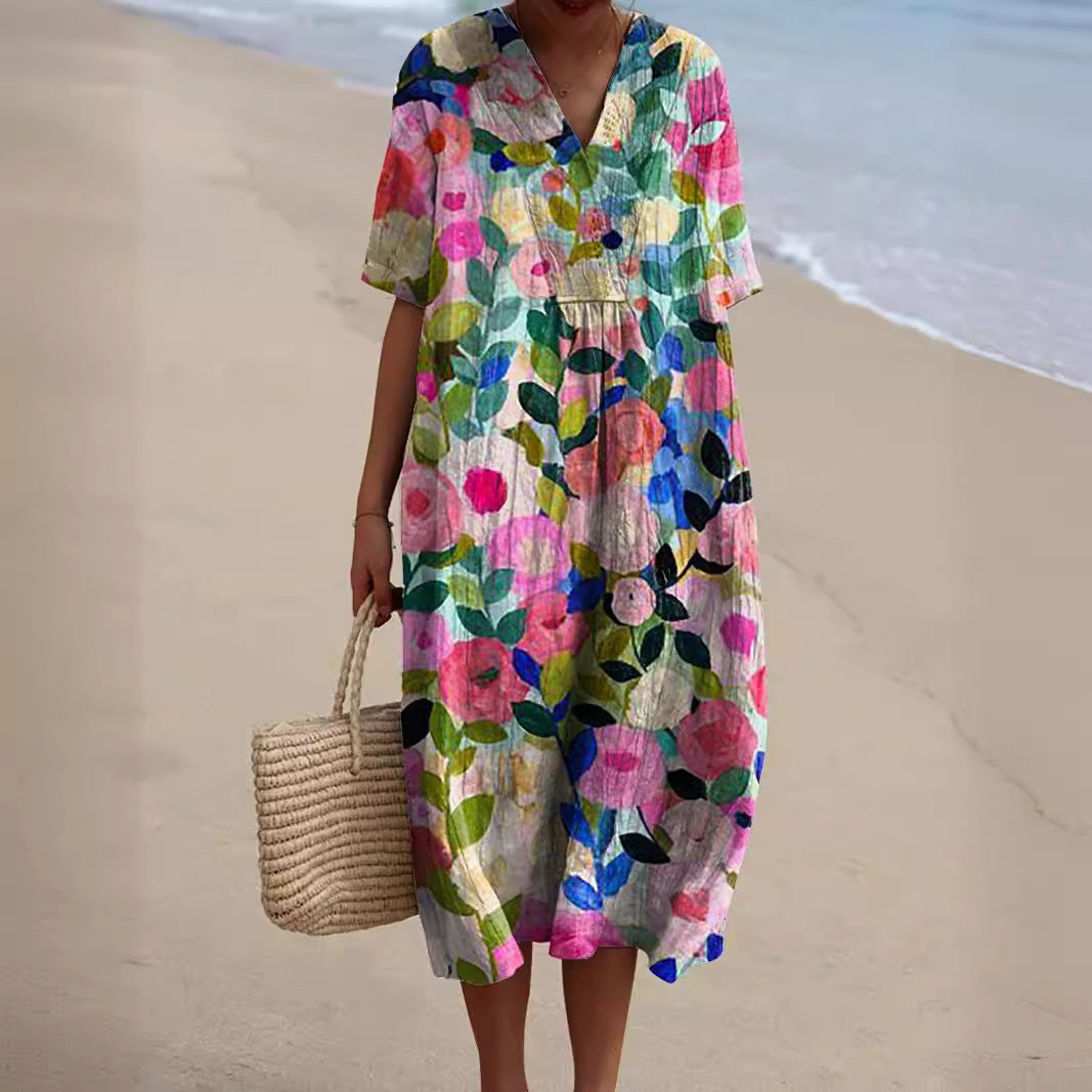 Elif™ | Jurk met Bloemenprint