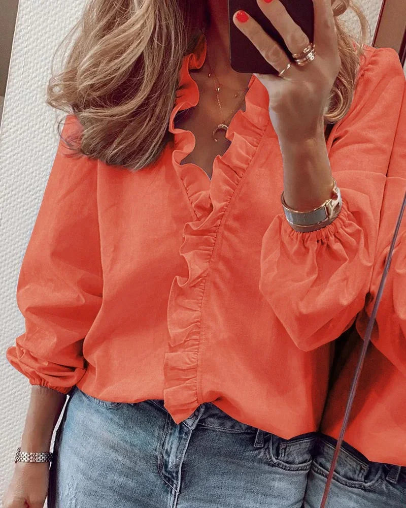 Enola™ | Charmante blouse met speelse ruches