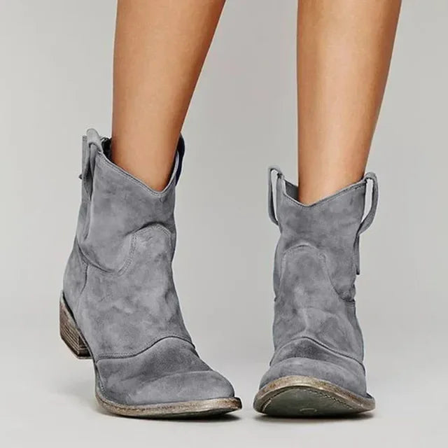 Kristel™ | Vintage cowboy enkellaarsjes