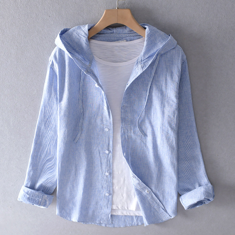 Erna™ | LICHT BLOUSE MET KAP