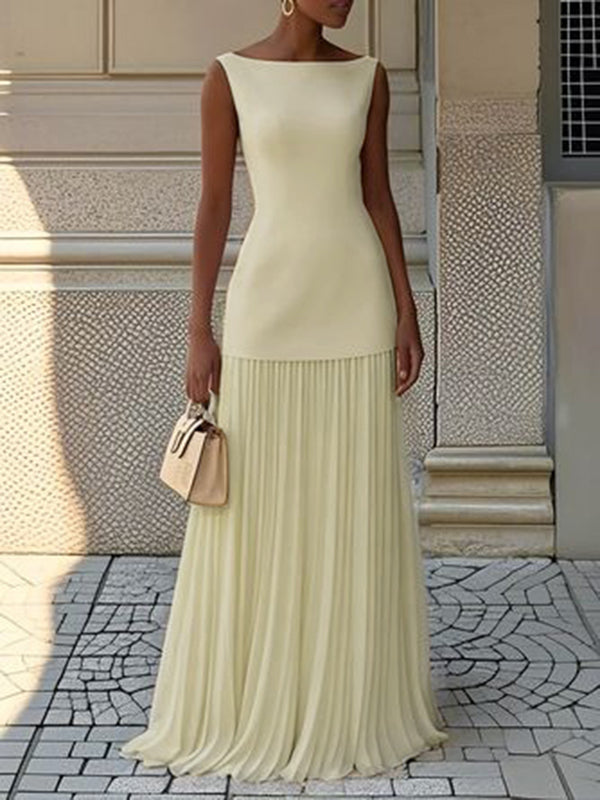 JULIET – TIJDLOZE ELEGANTIE MOUWLOZE MAXI-JURK