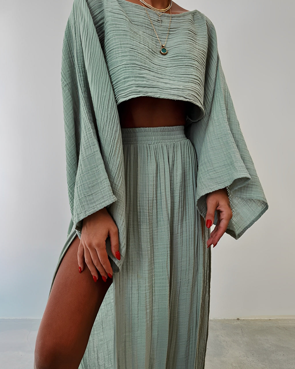 Verena™ | Chique linnen tweedelige set
