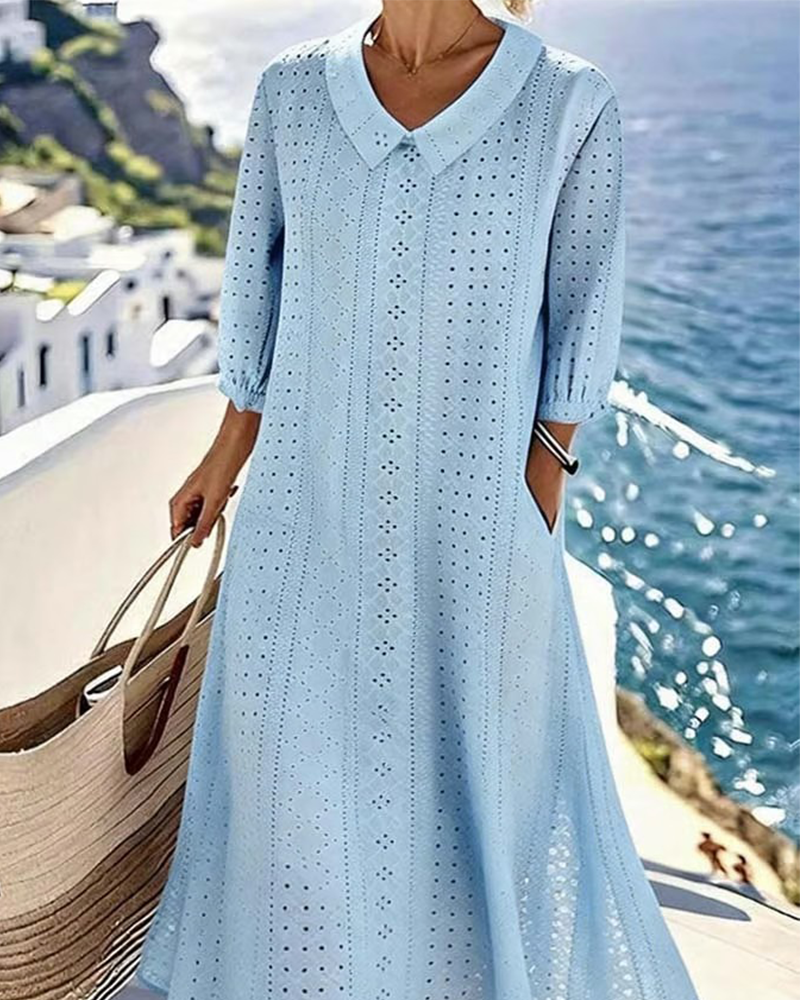 HAZEL – COASTAL GRACE MIDI JURK
