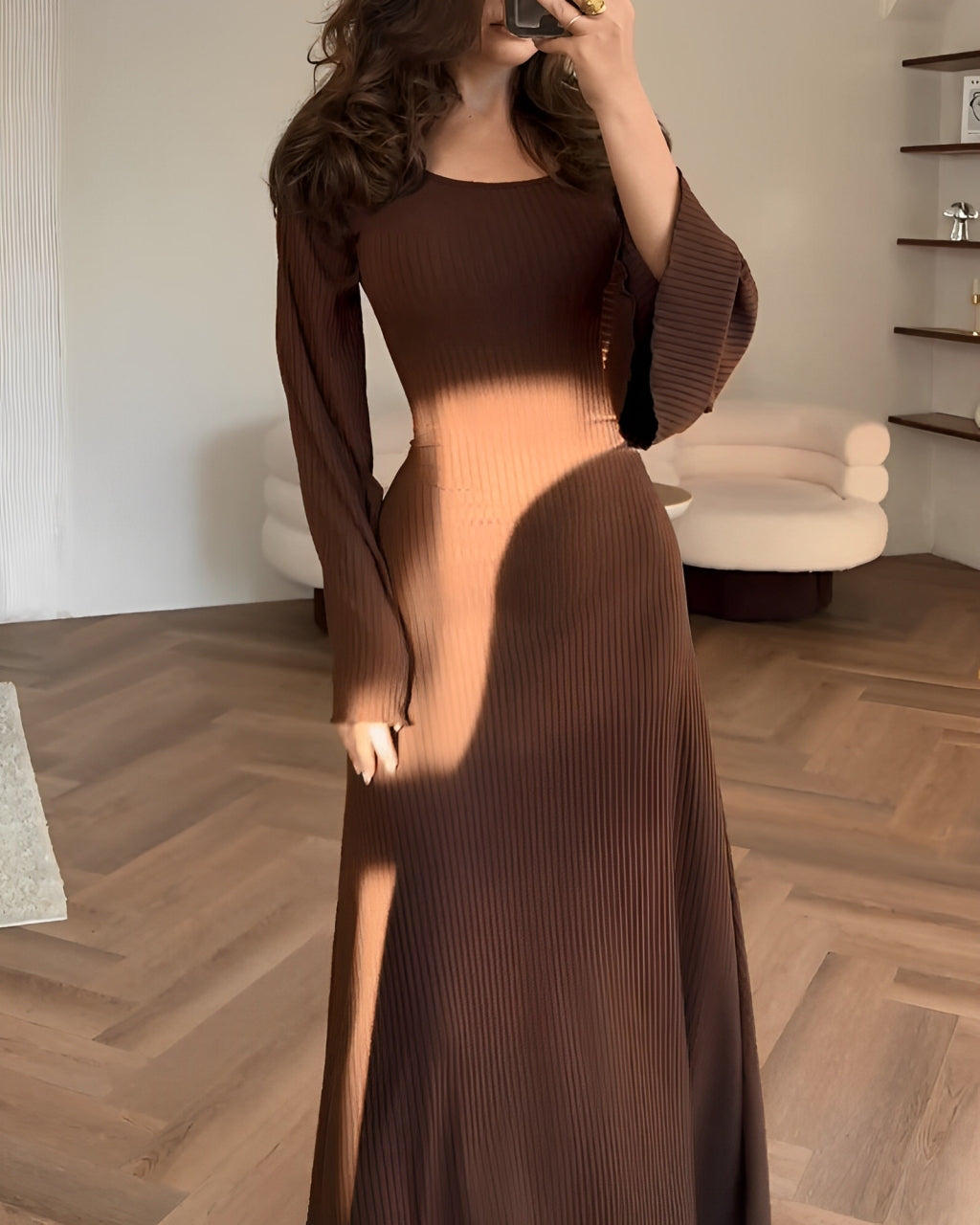 Lubberta™ | Elegante Gebreide Maxi Jurk