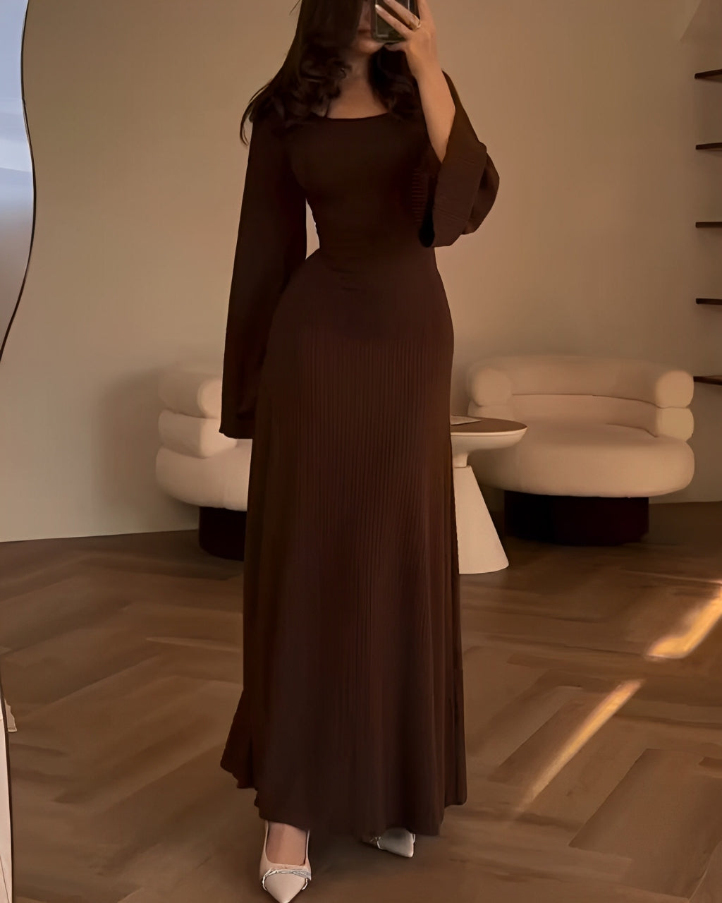Lubberta™ | Elegante Gebreide Maxi Jurk