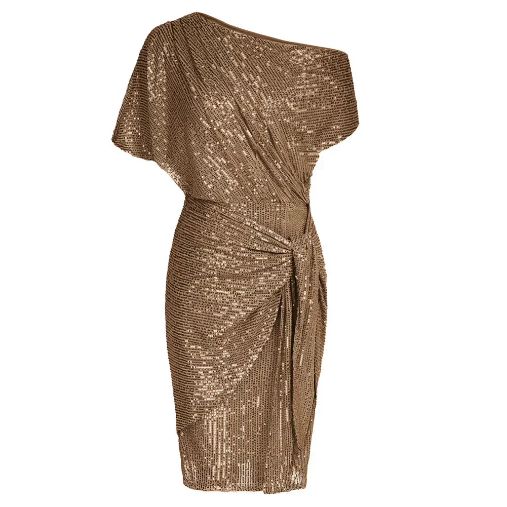 ISABELLA – FEESTJURK MET GLINSTERENDE TWIST