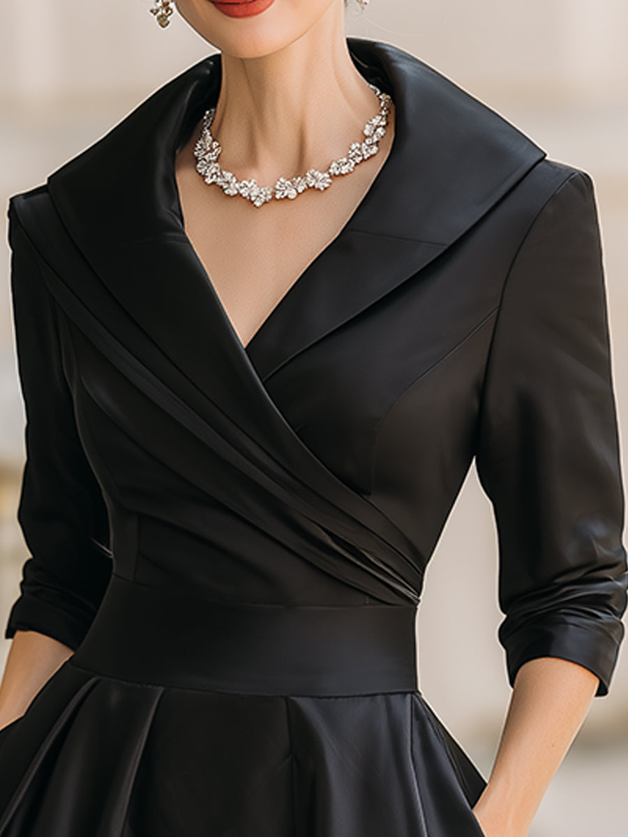 CELINE – ELEGANT MIDILIJN JURK IN WRAP-STIJL